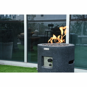 Modeno Lava Tube Fire Pit OFG602-LPportable outdoor fire pit with lid