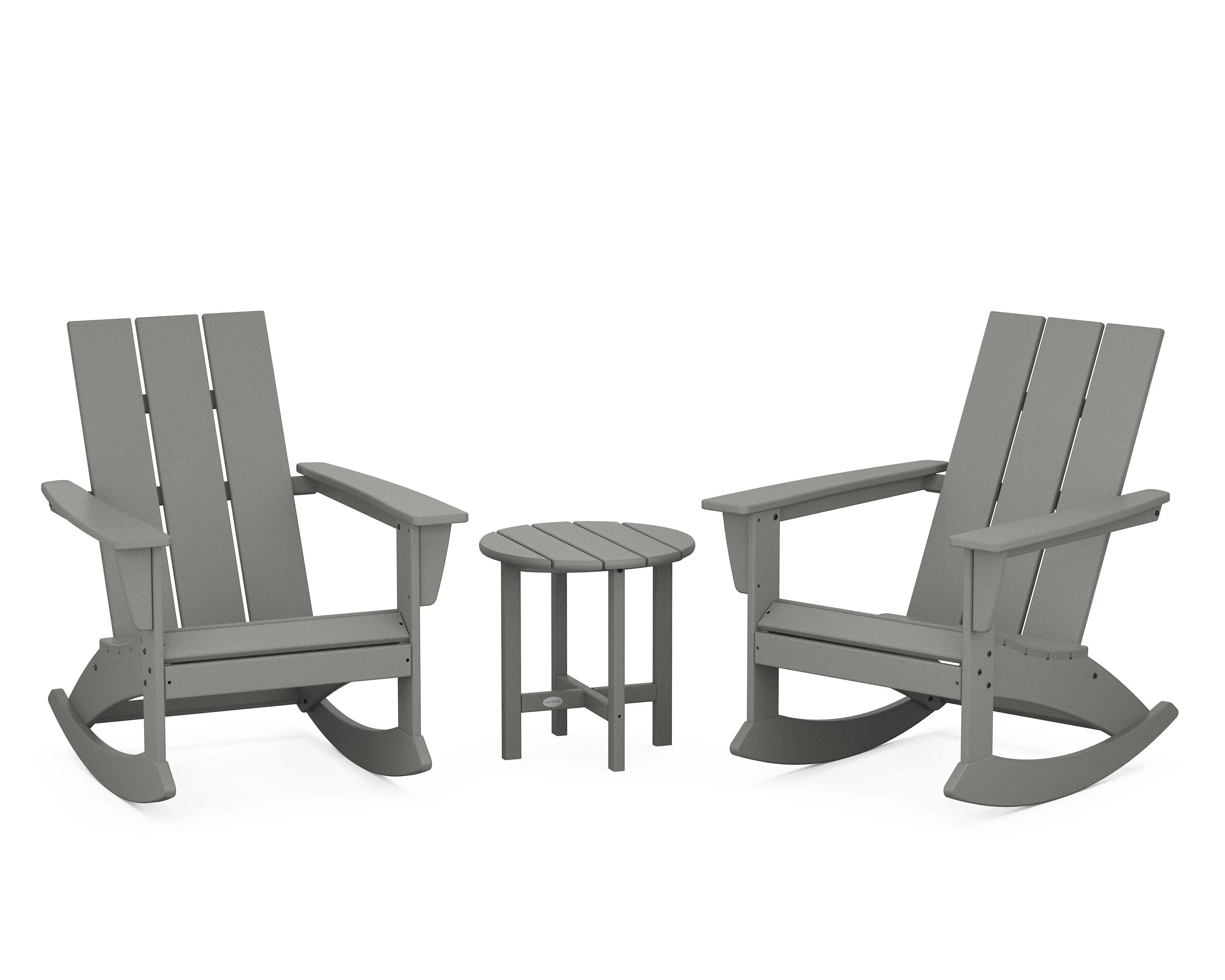 Modern 3-Piece Adirondack Rocking Chair Setoutdoor patio dining furniture set