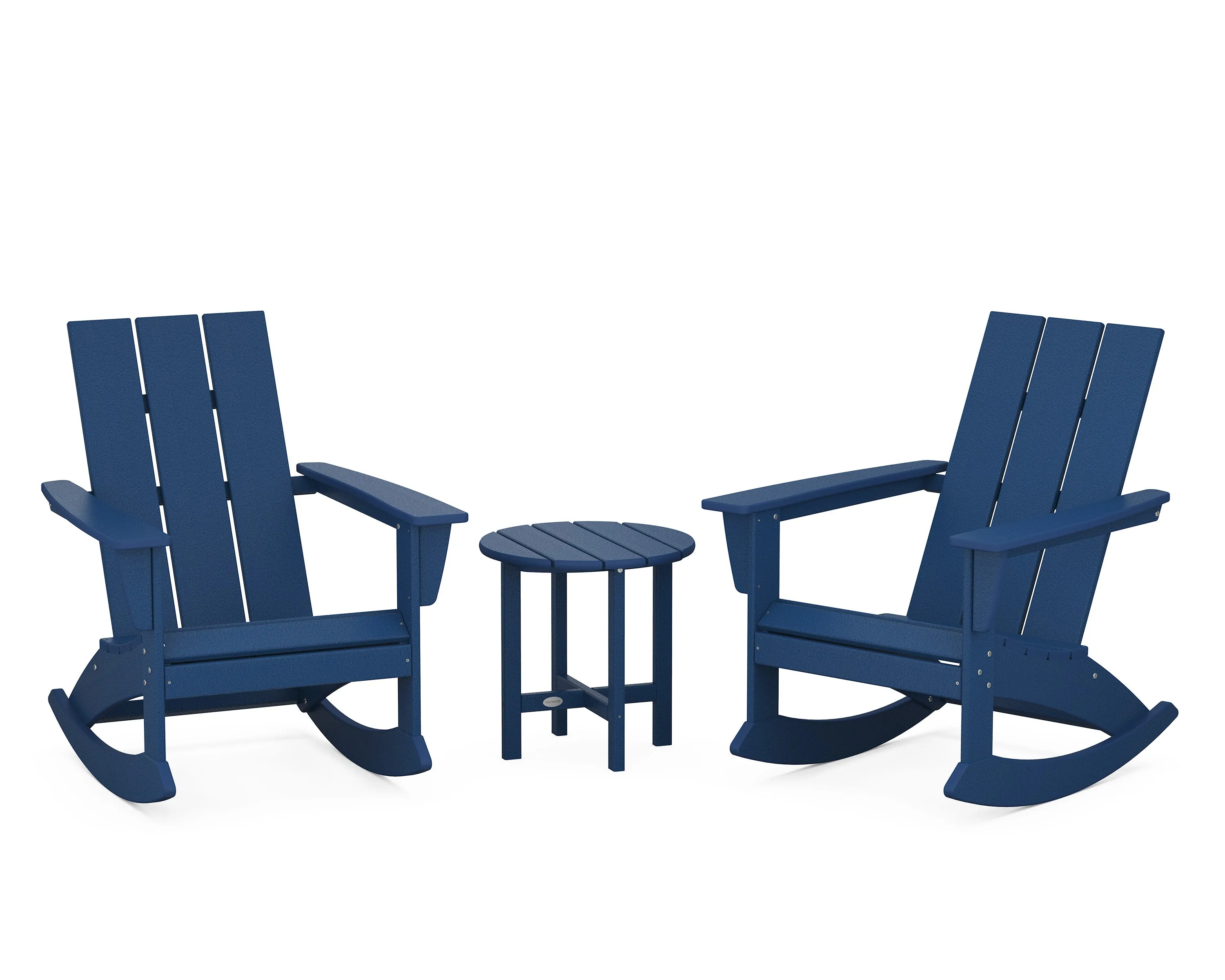 Modern 3-Piece Adirondack Rocking Chair Set