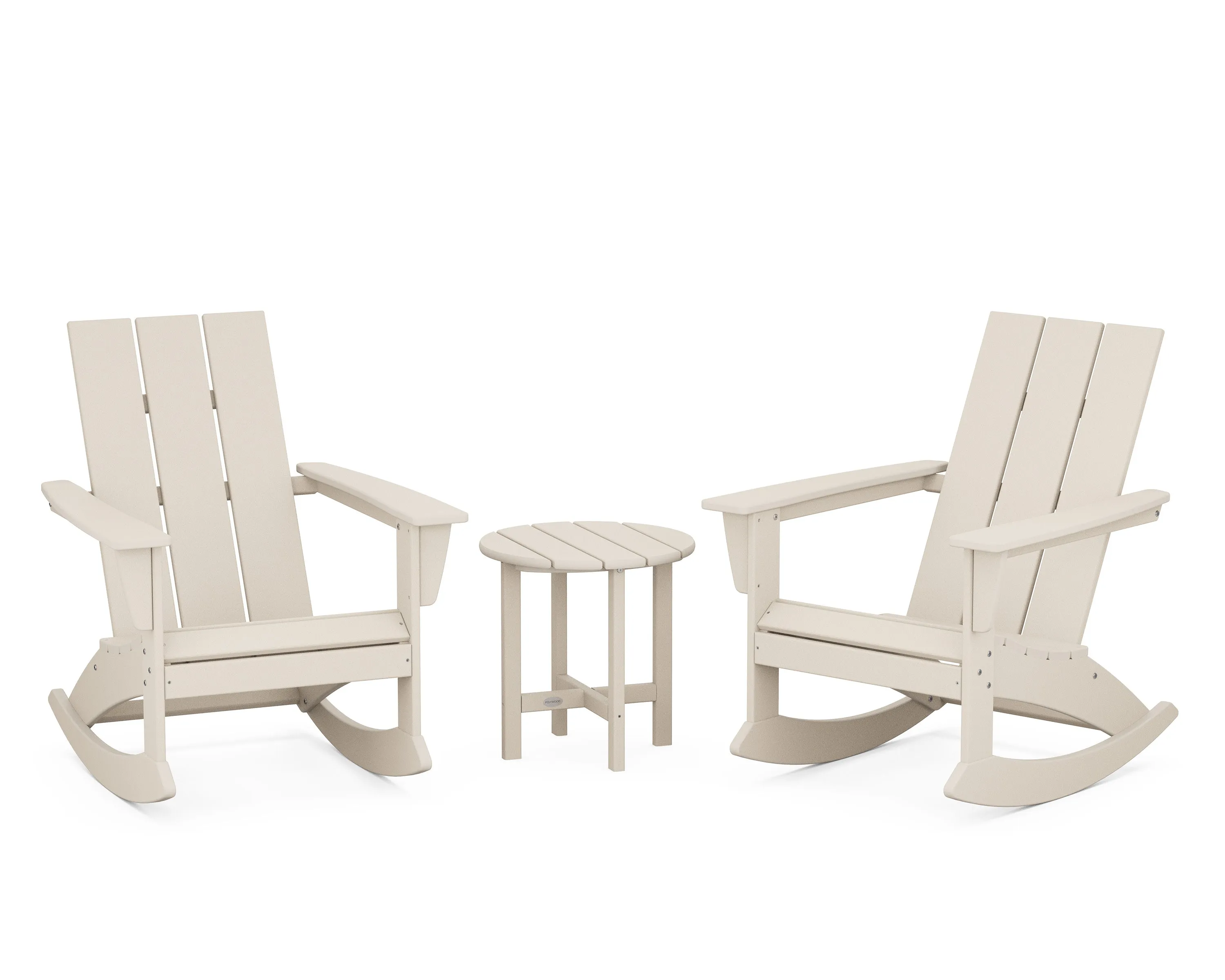 Modern 3-Piece Adirondack Rocking Chair Set