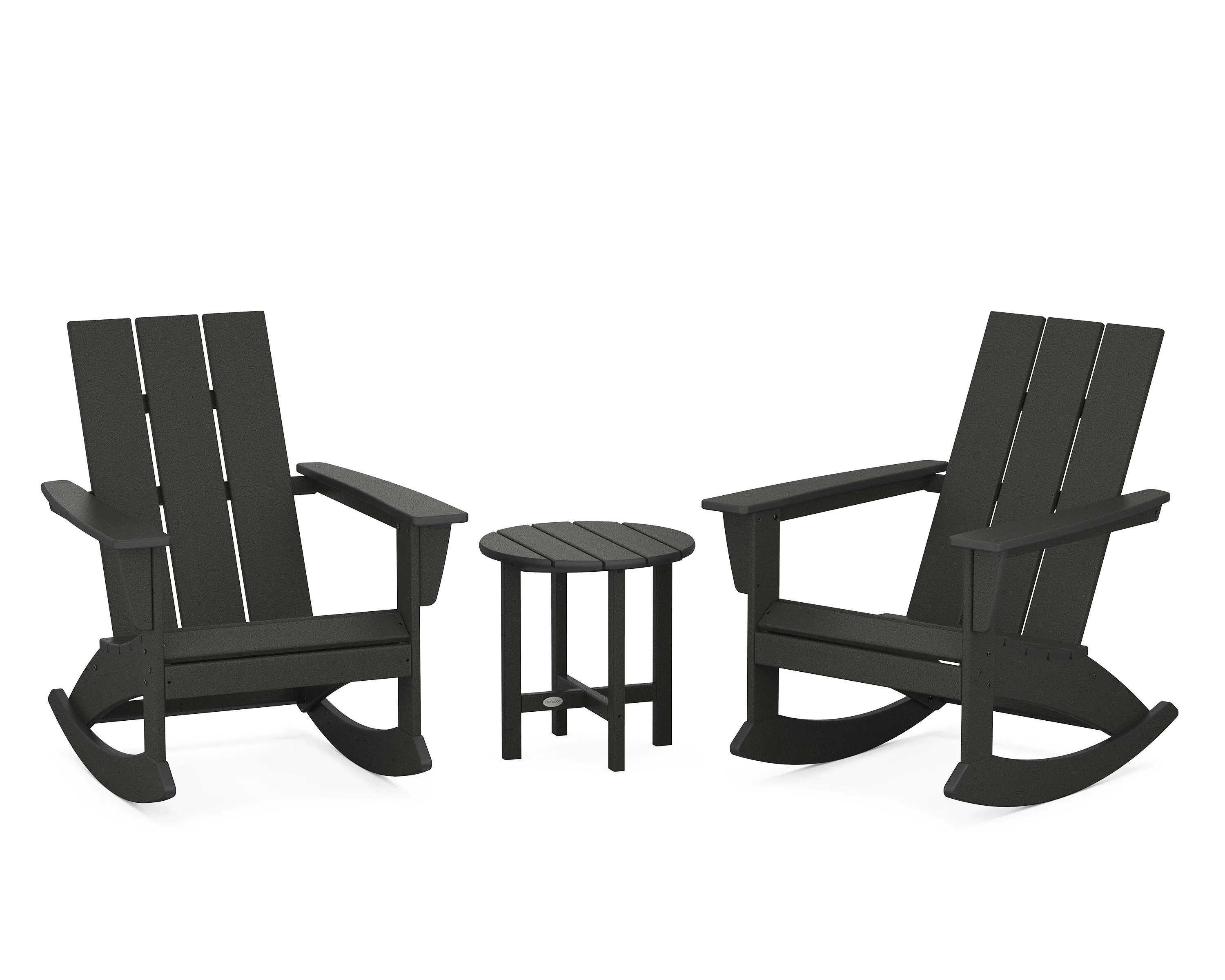 Modern 3-Piece Adirondack Rocking Chair Set