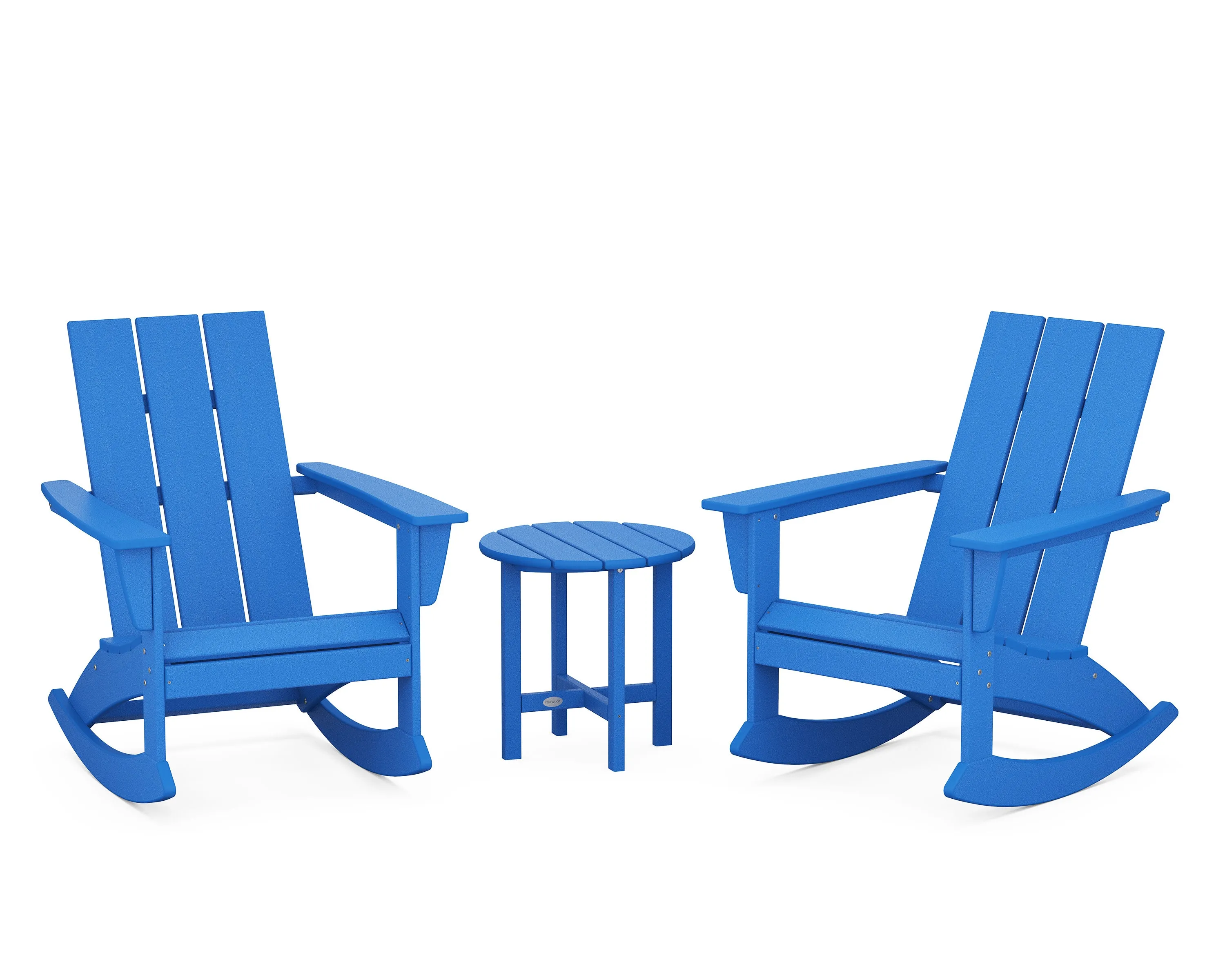 Modern 3-Piece Adirondack Rocking Chair Set