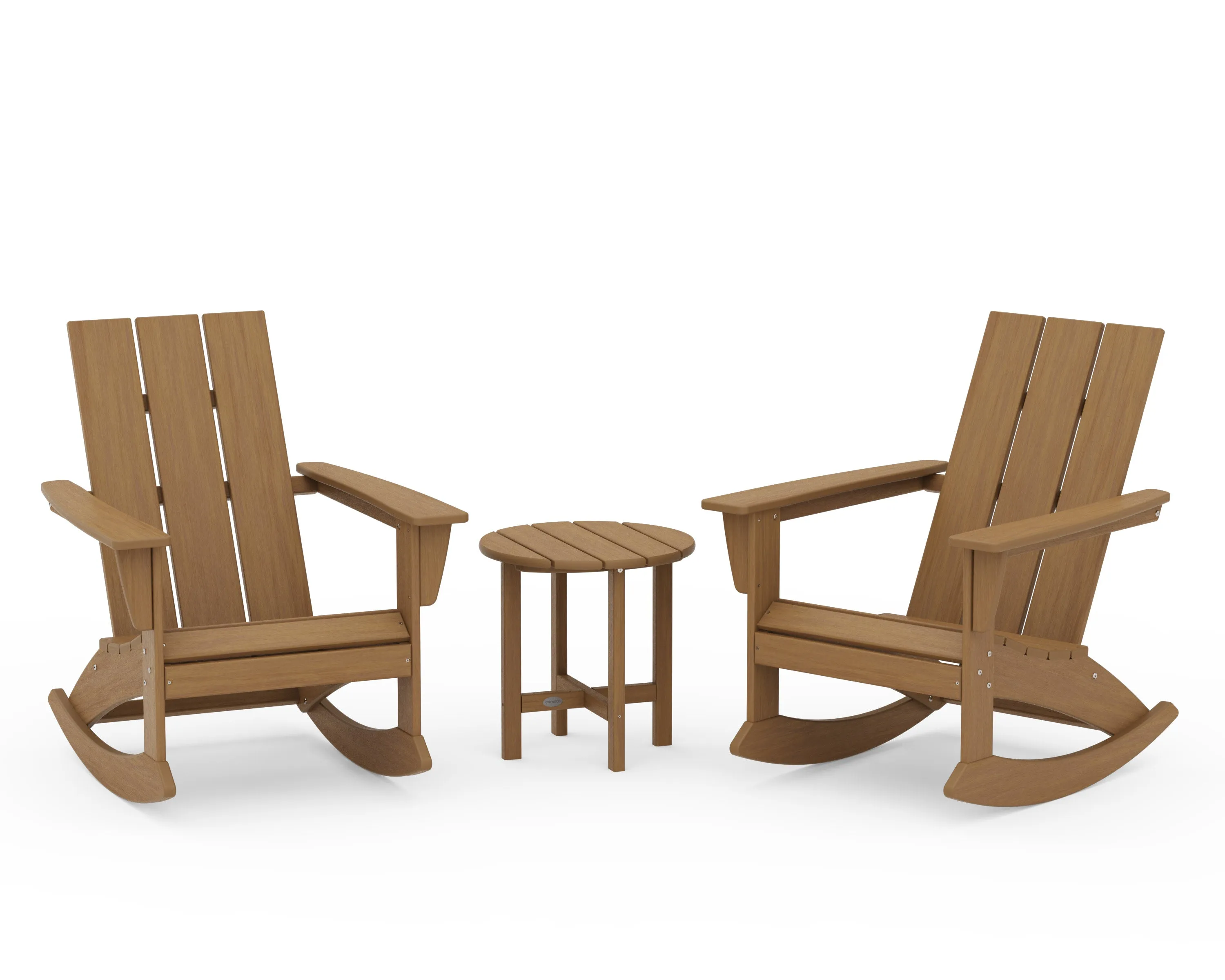 Modern 3-Piece Adirondack Rocking Chair Set
