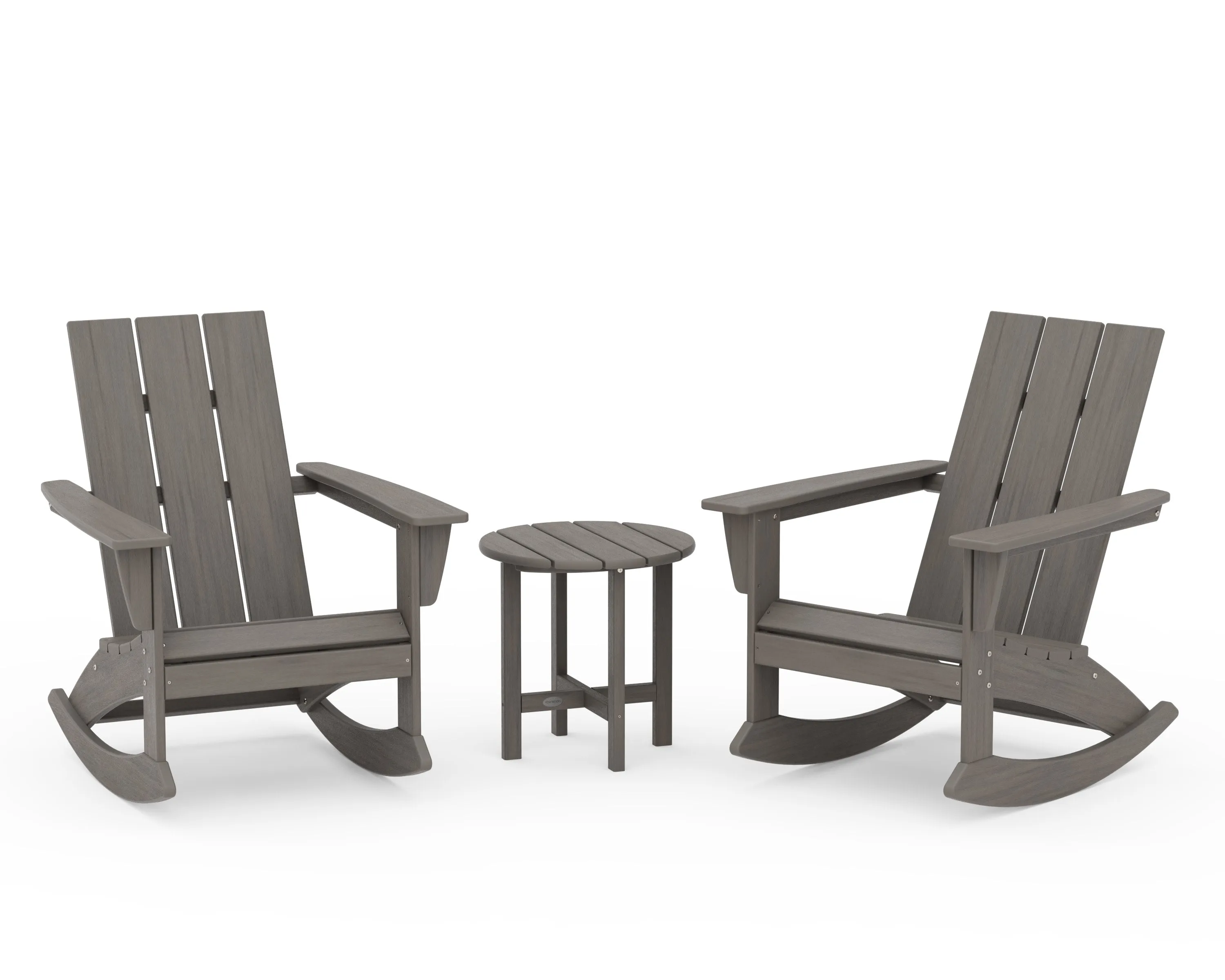 Modern 3-Piece Adirondack Rocking Chair Set