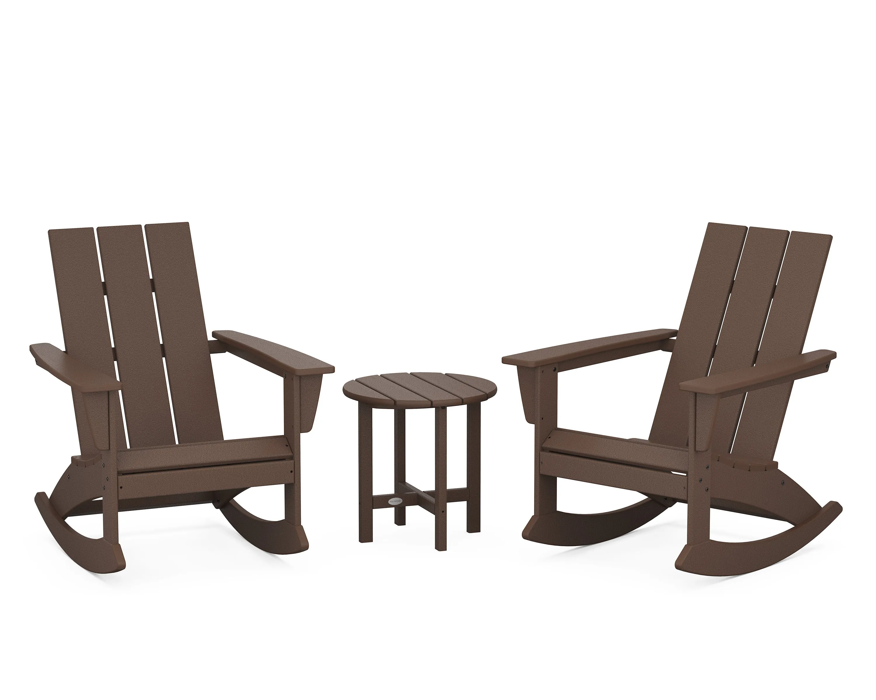 Modern 3-Piece Adirondack Rocking Chair Set
