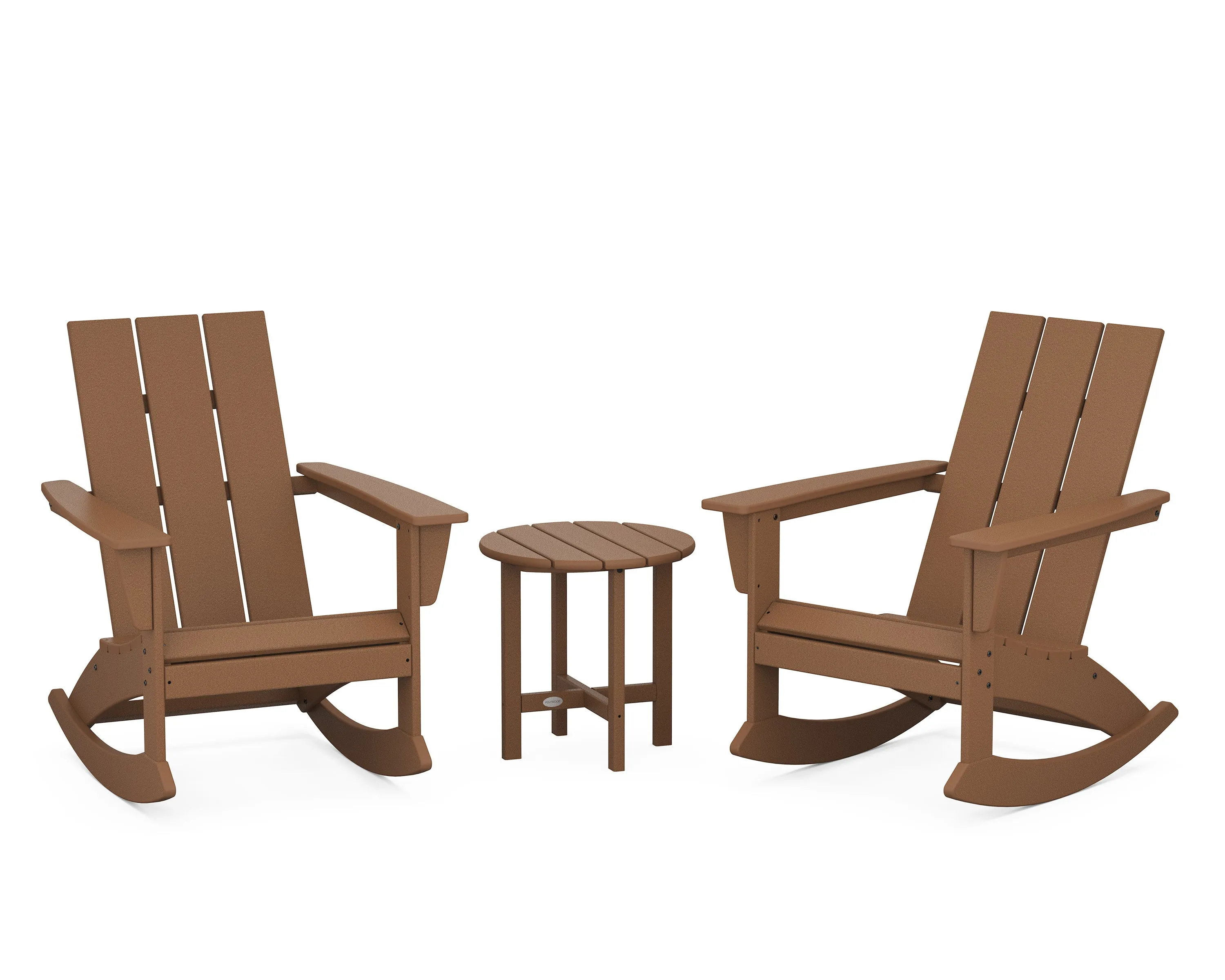 Modern 3-Piece Adirondack Rocking Chair Set