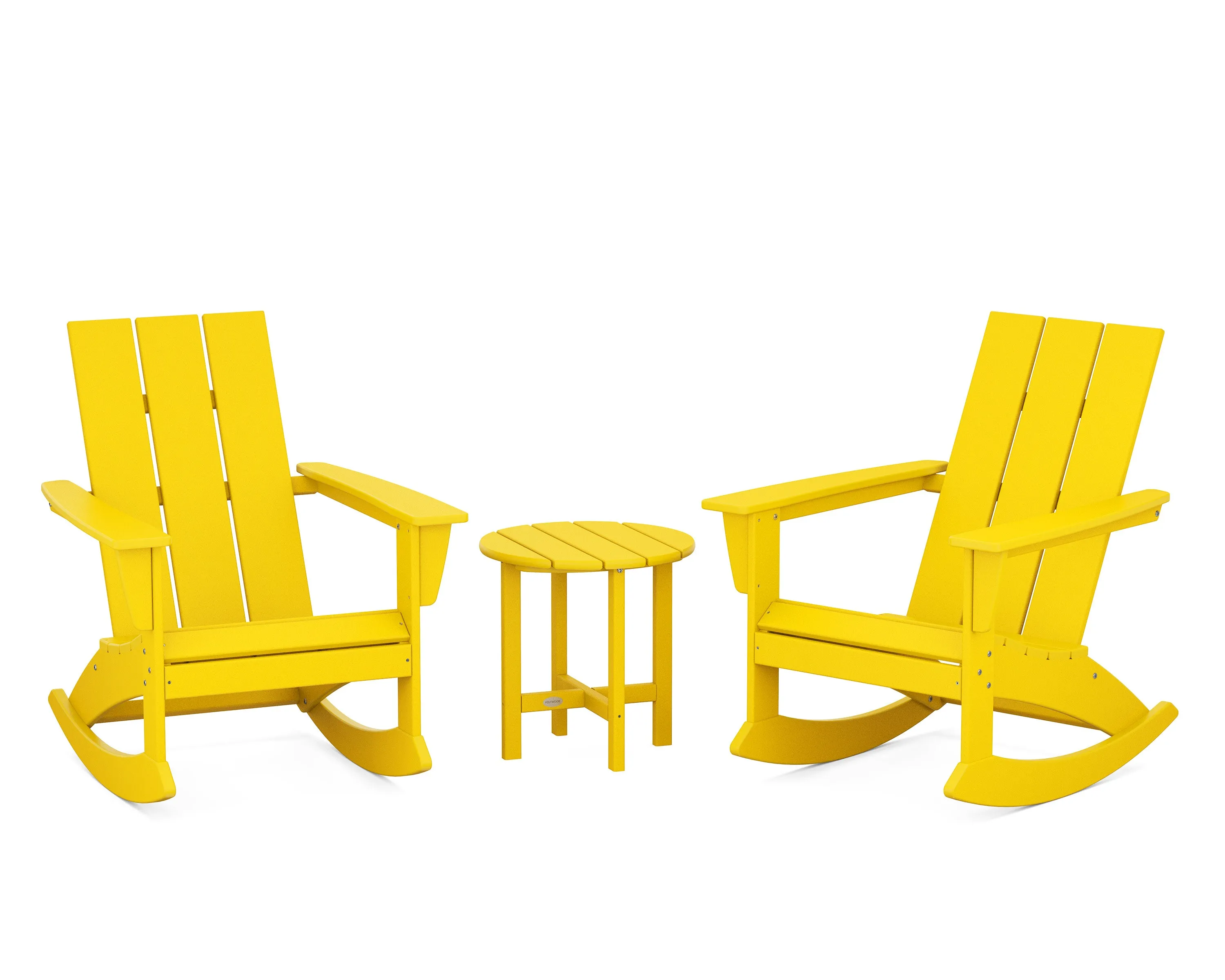 Modern 3-Piece Adirondack Rocking Chair Set