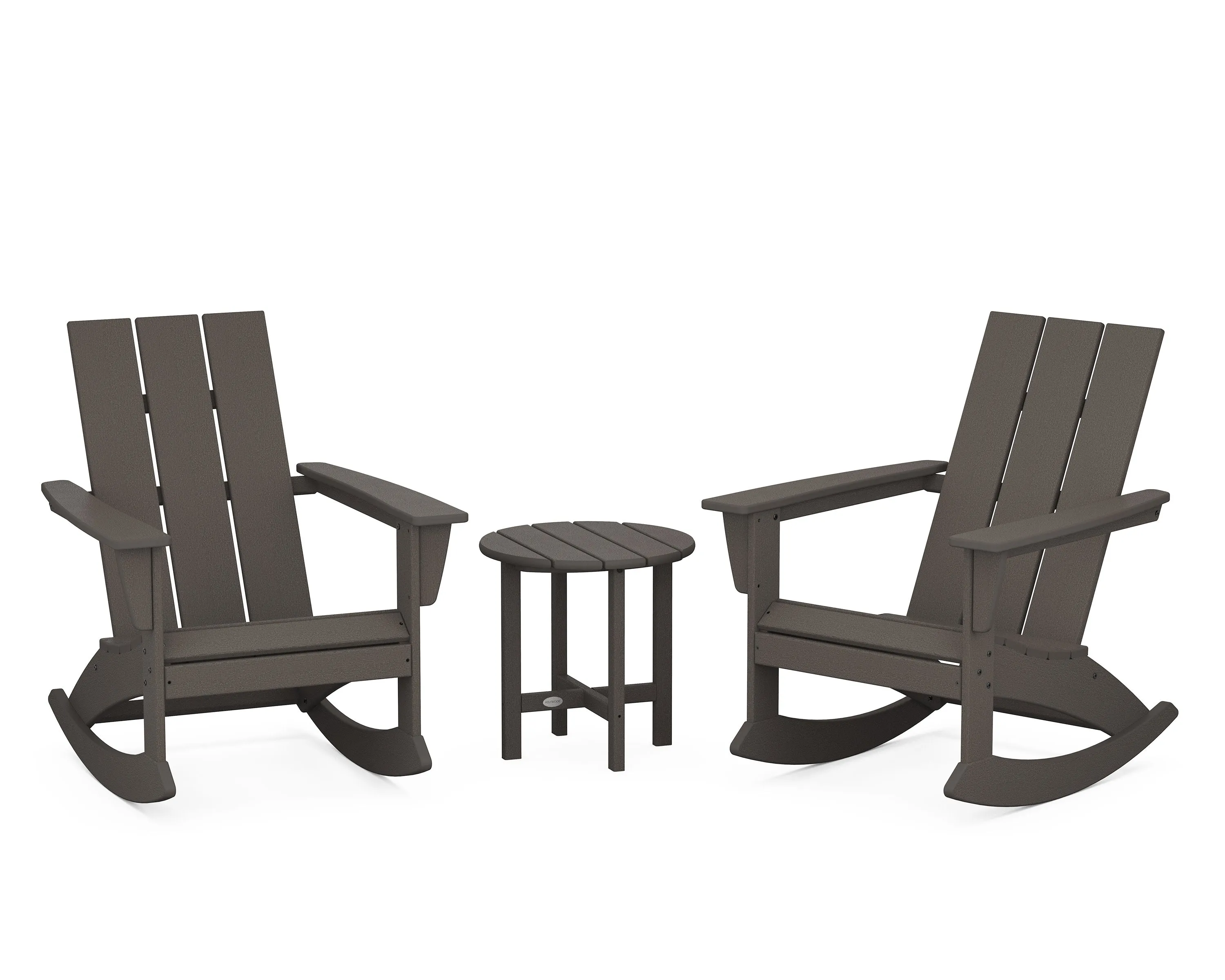 Modern 3-Piece Adirondack Rocking Chair Set