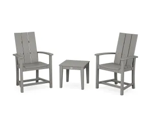 Modern 3-Piece Upright Adirondack Chair Setoutdoor patio dining furniture set