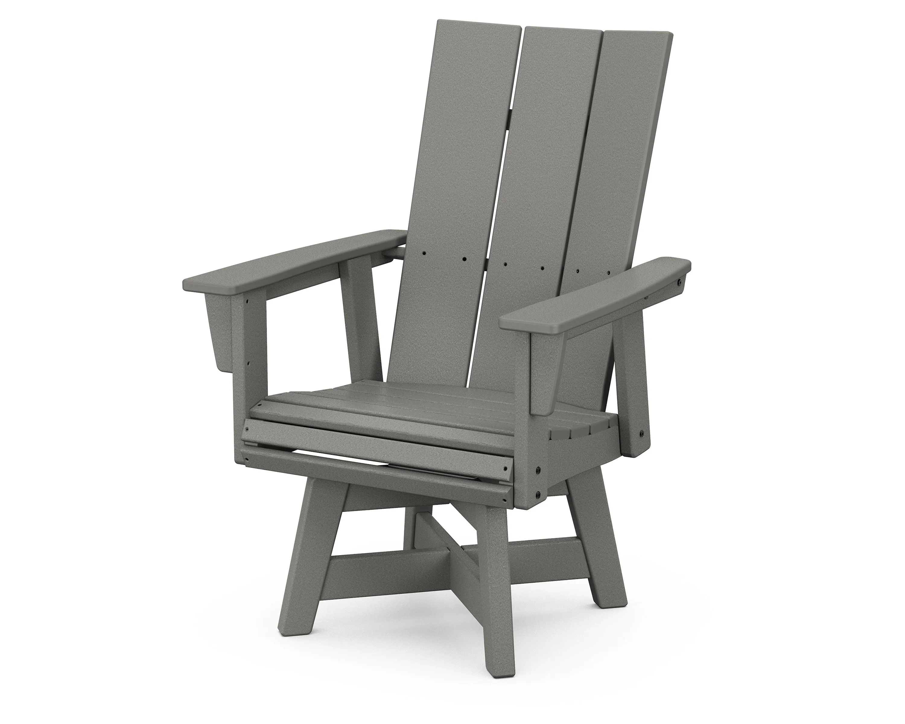 Modern Curveback Adirondack Swivel Dining Chairoutdoor patio dining furniture set