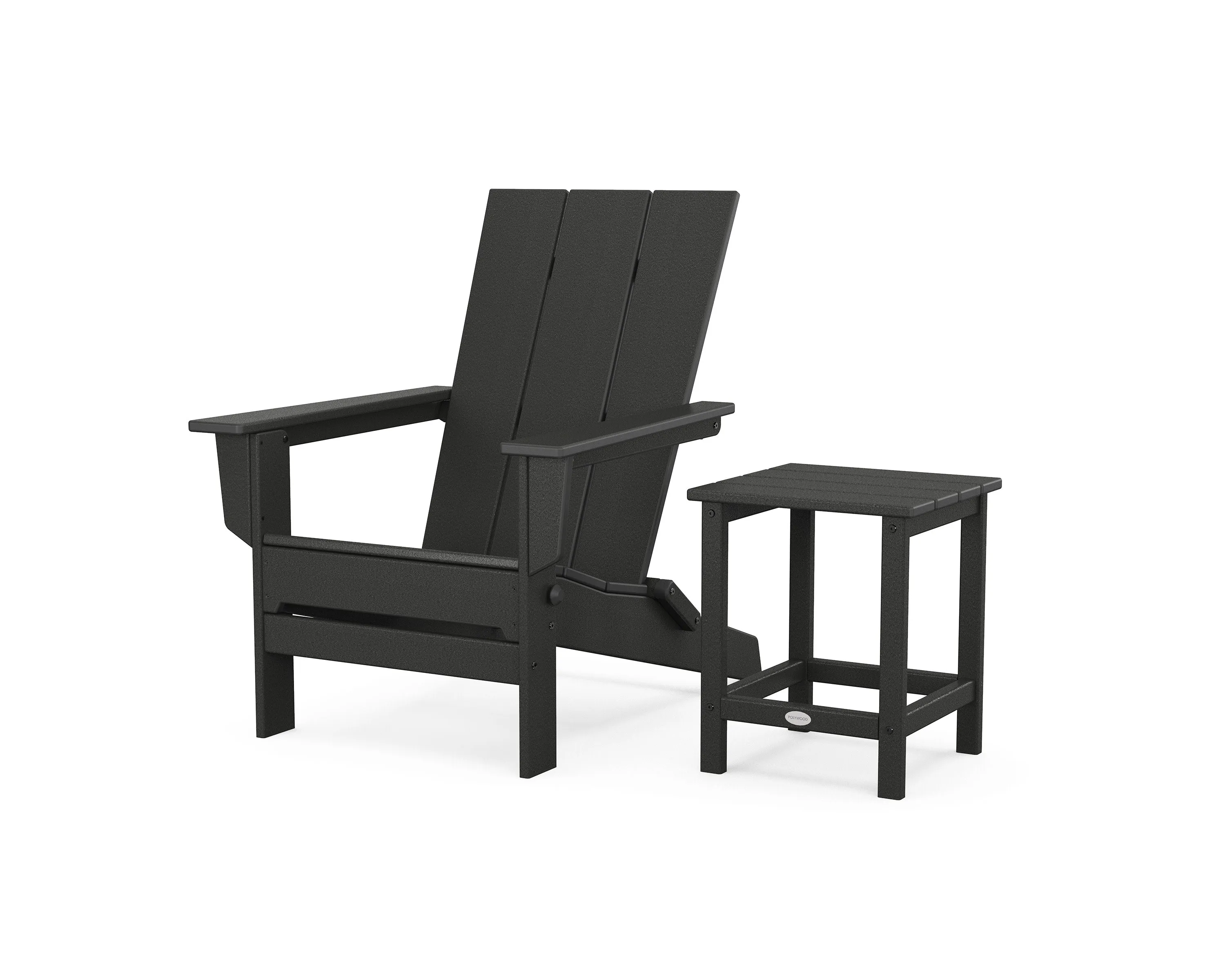 Modern Studio Folding Adirondack Chair with Side Table