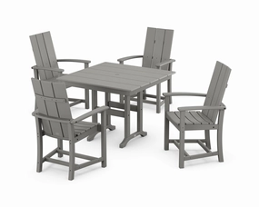 Modern Adirondack 5-Piece Farmhouse Dining Setoutdoor patio furniture set