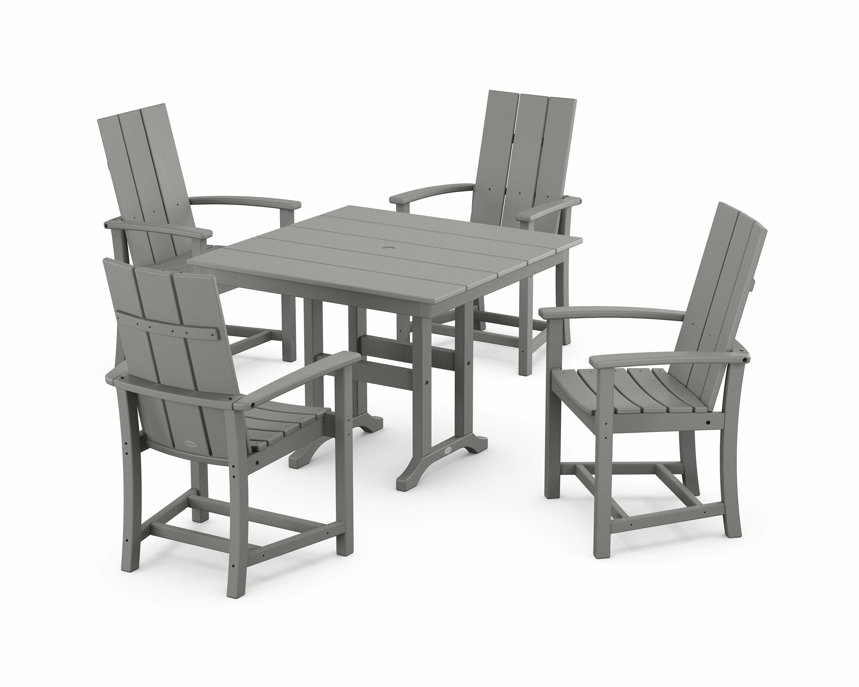 Modern Adirondack 5-Piece Farmhouse Dining Setoutdoor patio furniture set