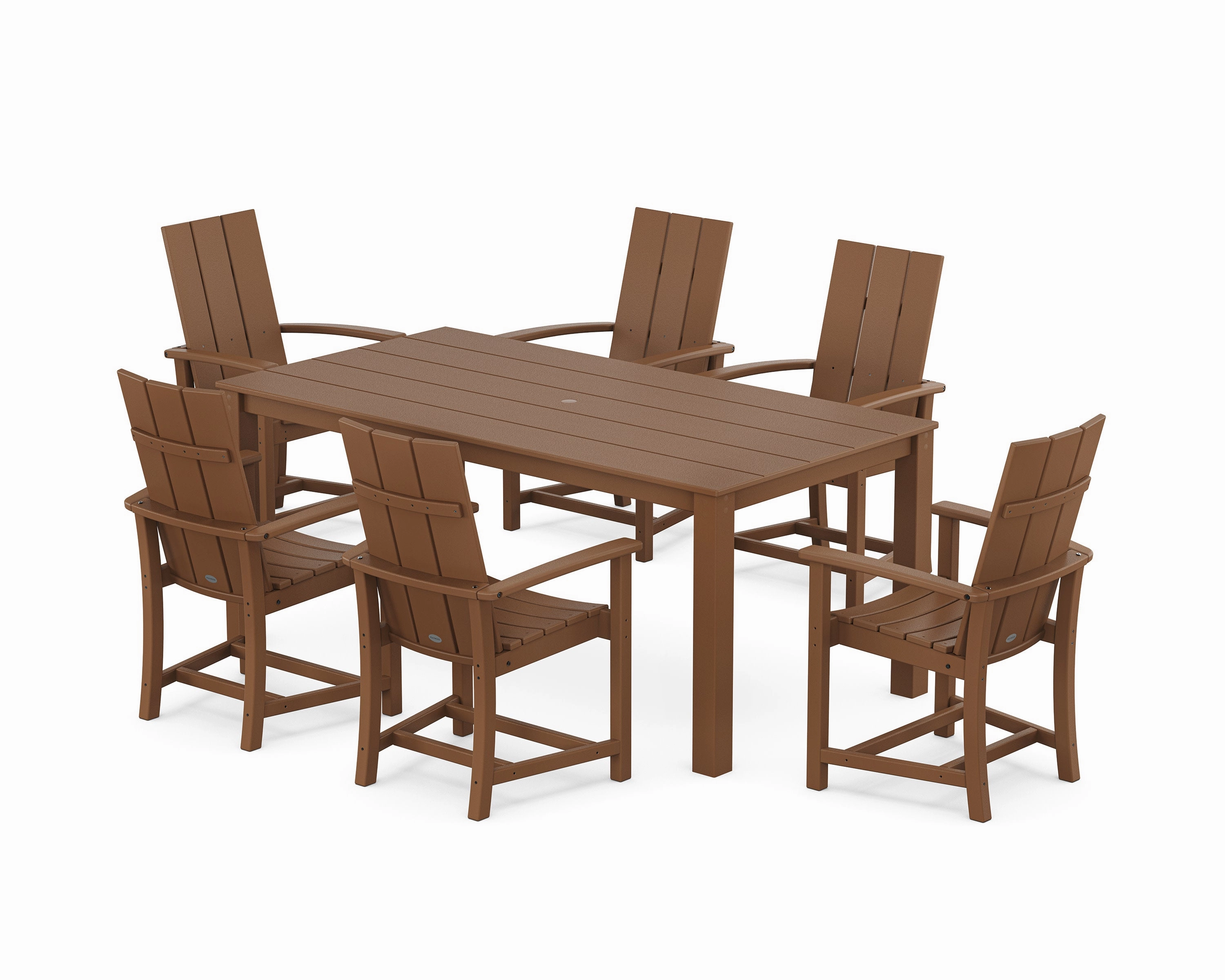 Modern Adirondack 7-Piece Parsons Dining Set