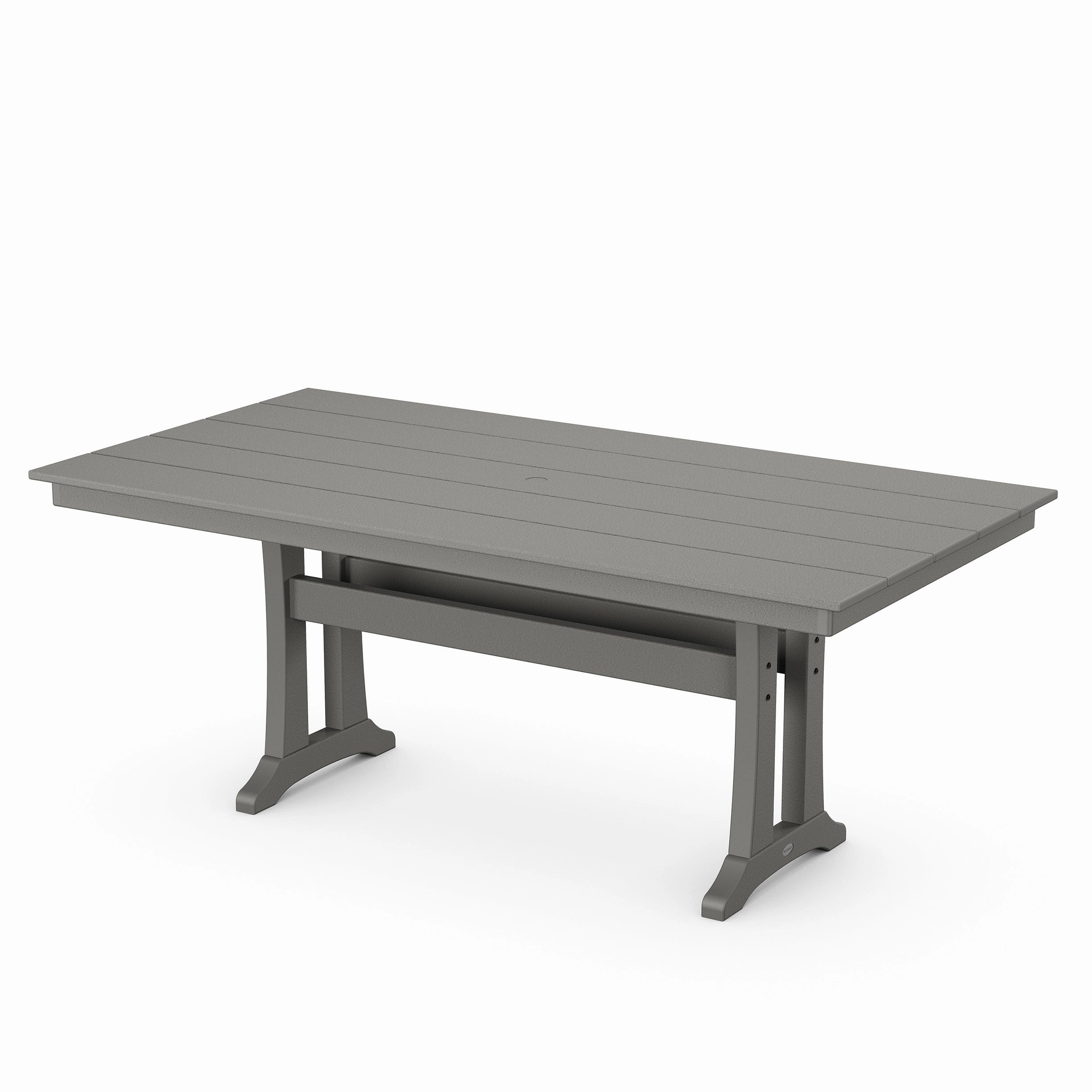 Modern Curveback Adirondack 7-Piece Farmhouse Dining Set with Trestle Legs