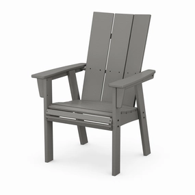 Modern Curveback Adirondack Dining ChairHDPE eco-friendly polywood furniture set