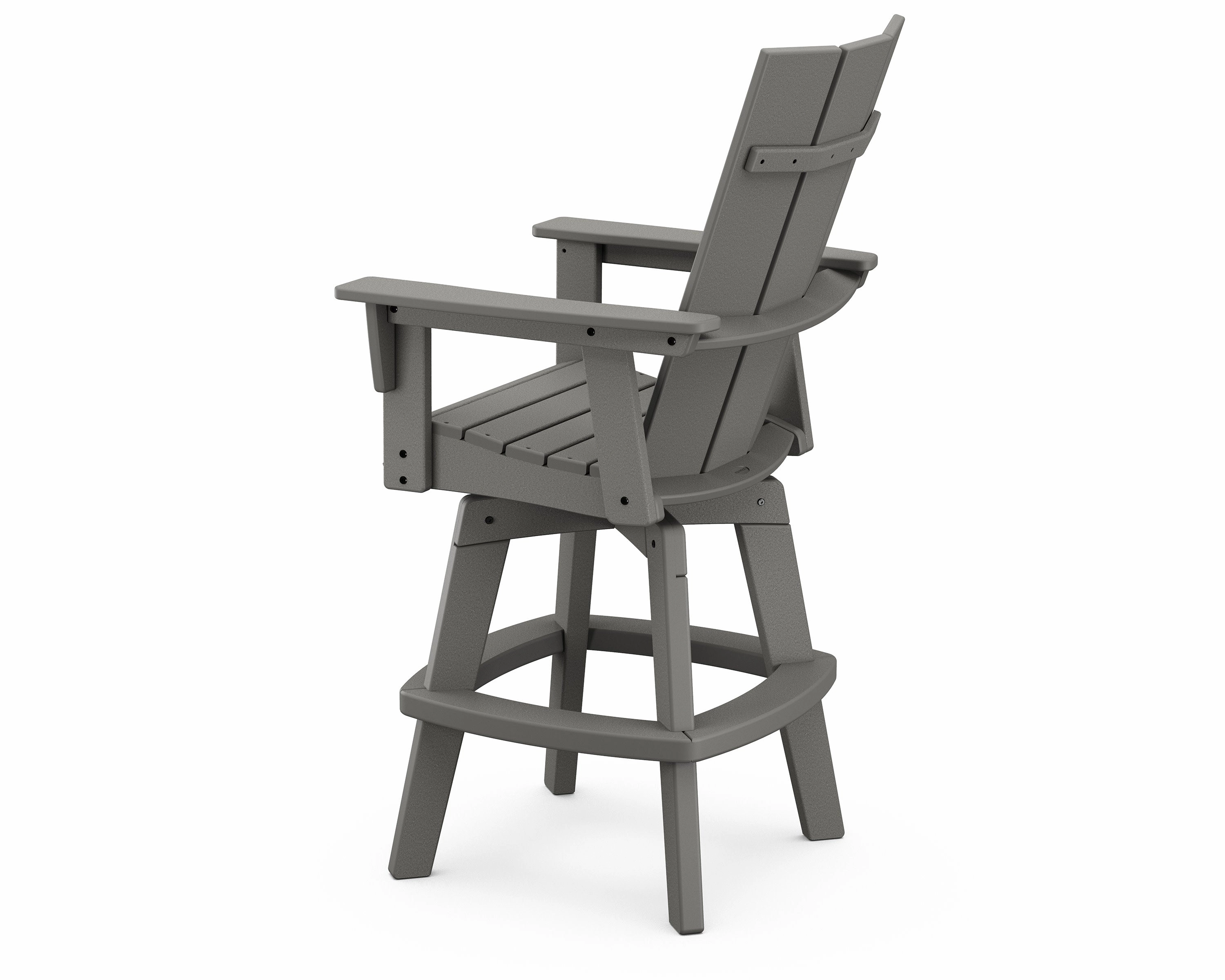Modern Curveback Adirondack Swivel Bar Chair