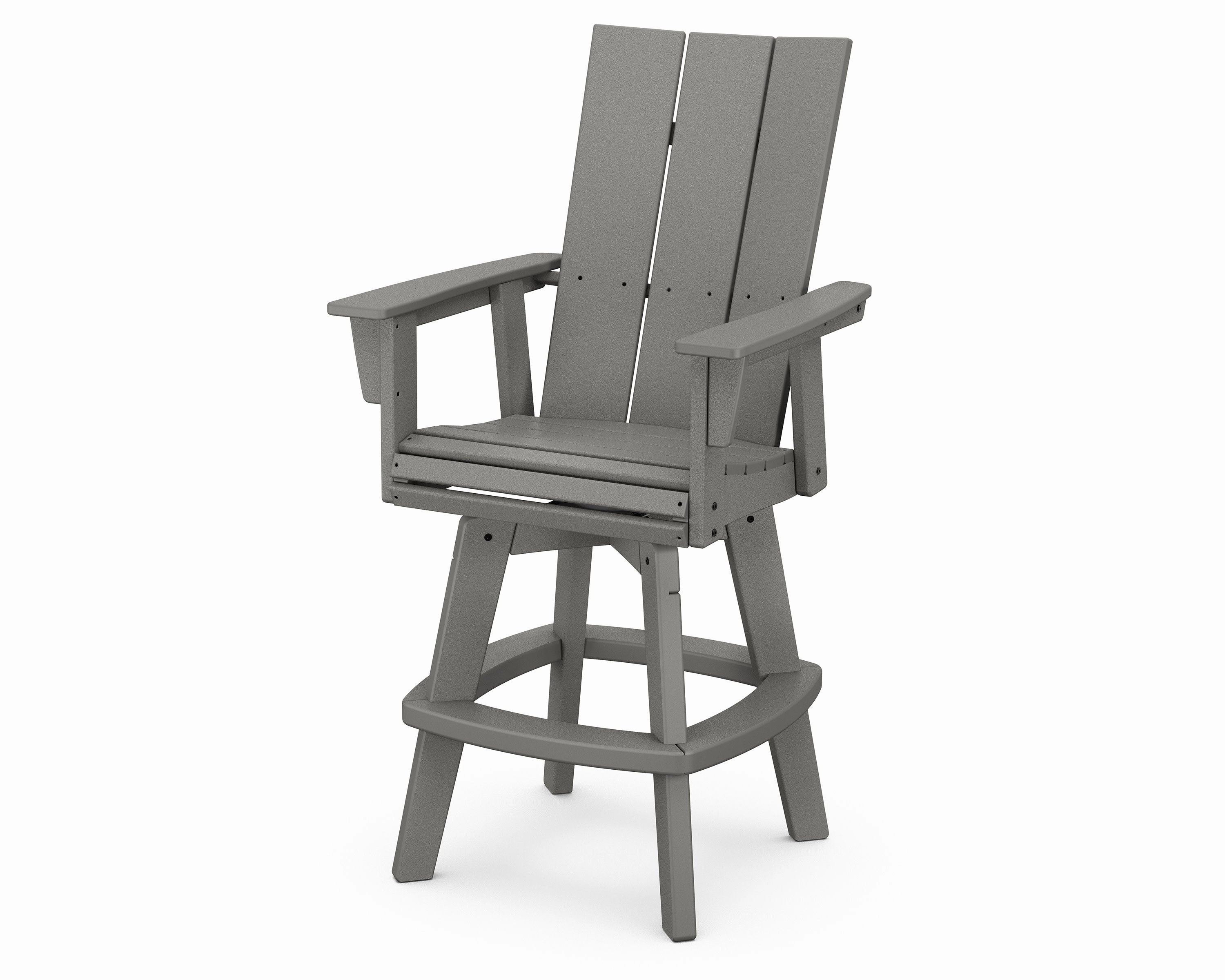 Modern Curveback Adirondack Swivel Bar Chairoutdoor patio furniture set