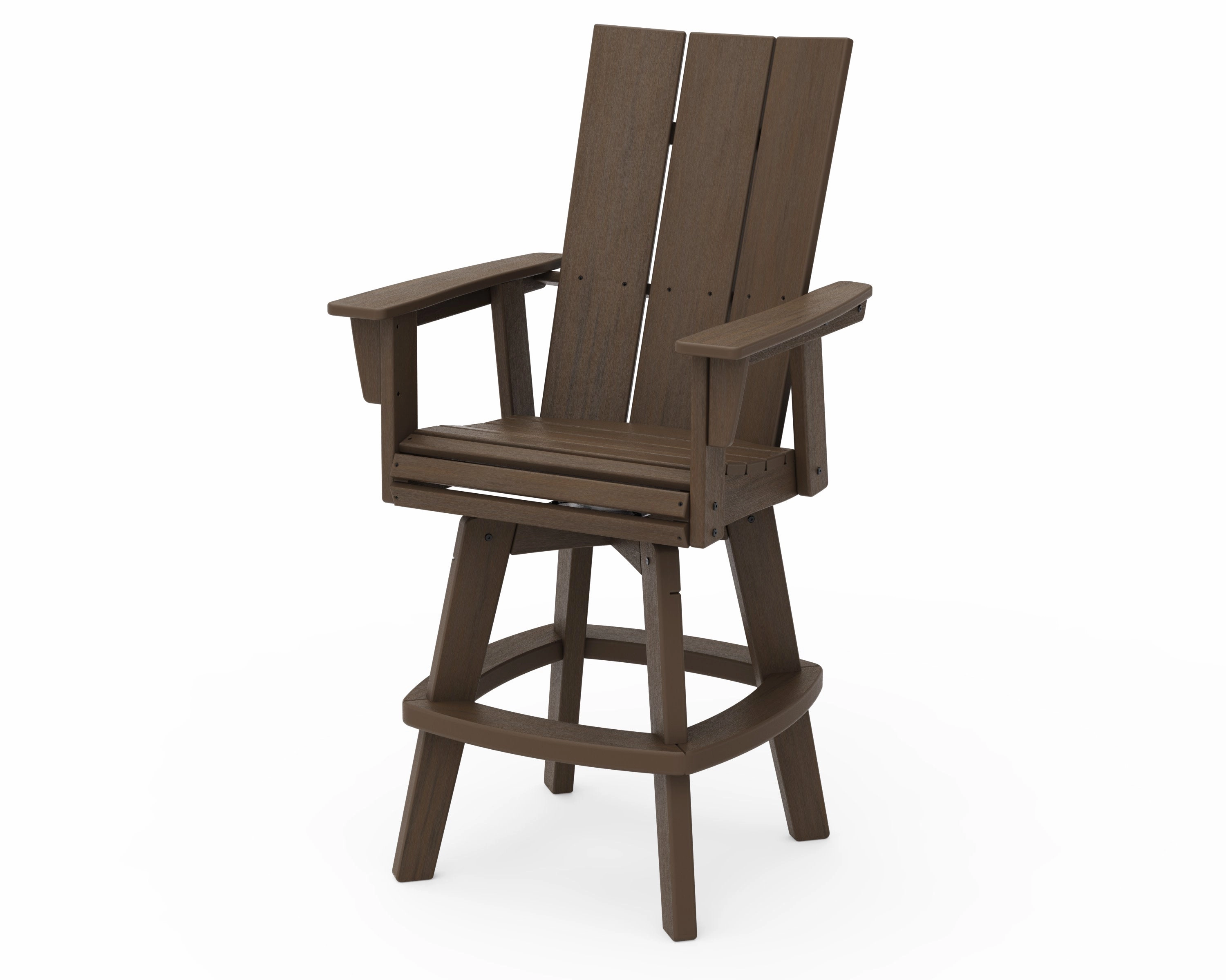 Modern Curveback Adirondack Swivel Bar Chair