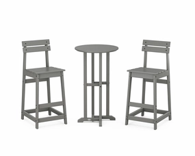 Modern Studio Plaza Bar Chair 3-Piece Bistro Setoutdoor patio furniture set