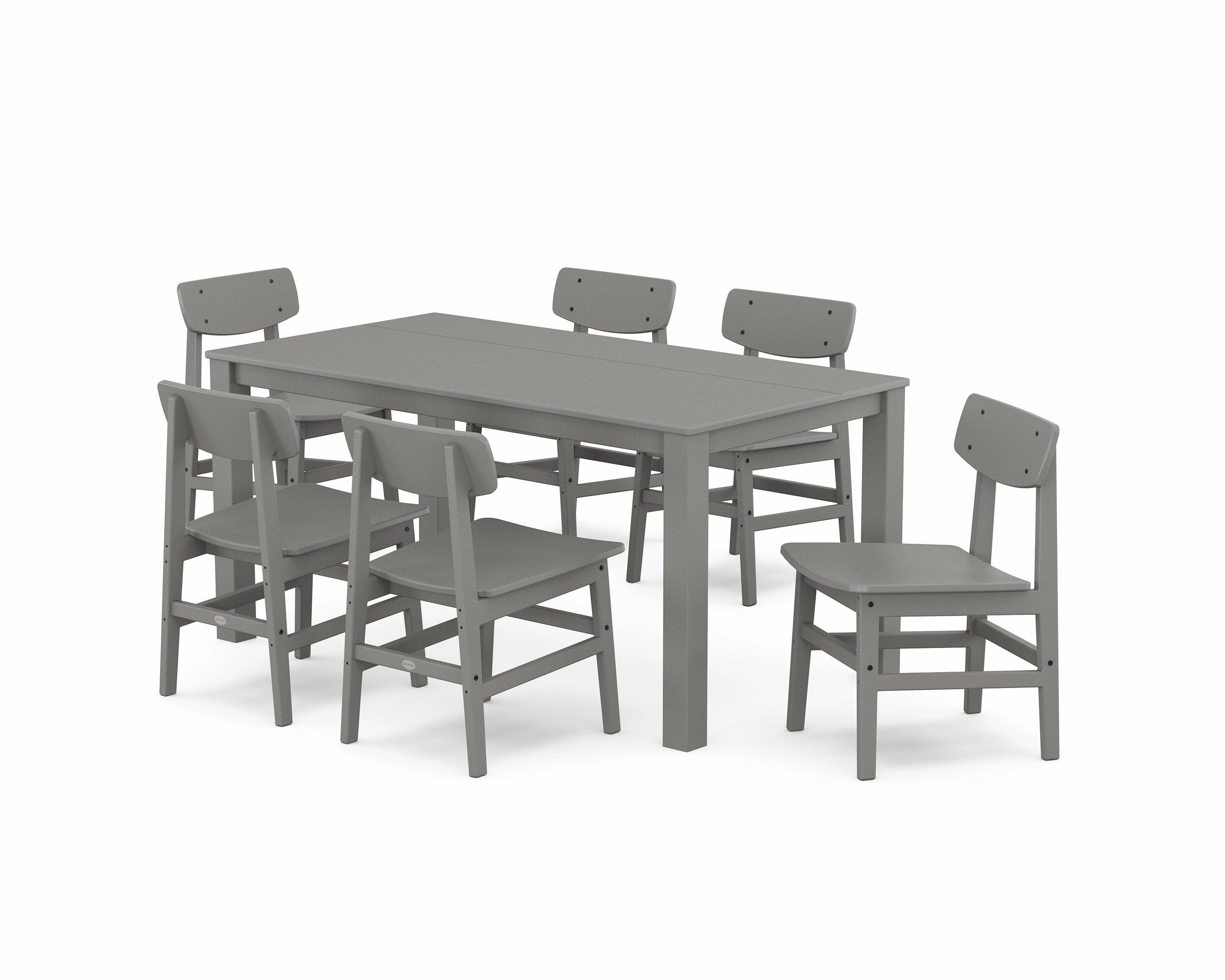 Modern Studio Urban Chair 7-Piece Parsons Table Dining Setoutdoor patio furniture set