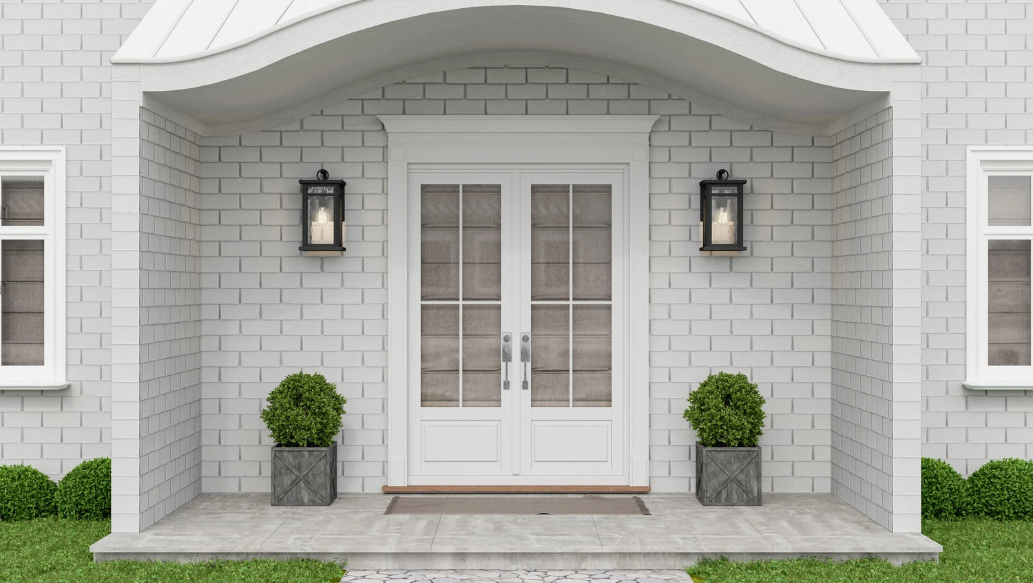 Moira One Light Outdoor Wall Mount Earth Black