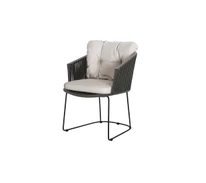 Moments chairoutdoor dining chair with armrests