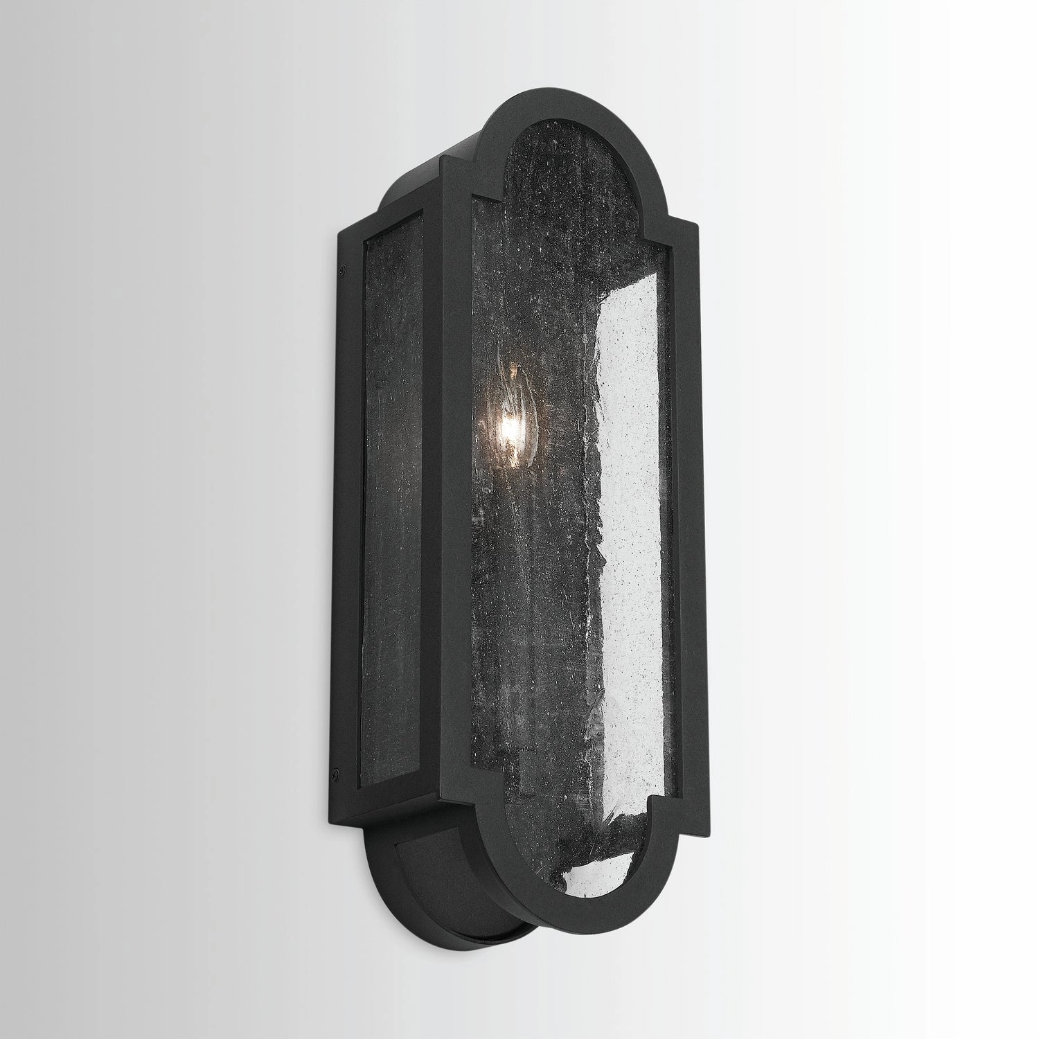 Monroe One Light Wall Mount Black