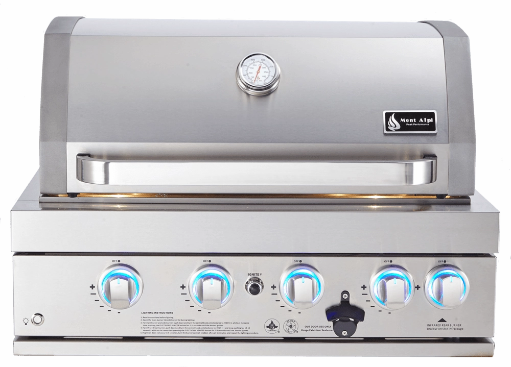 Mont Alpi 32" 400 Built-In Grill MABi400 professional outdoor BBQ grill set