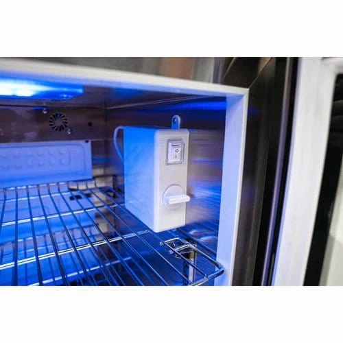 Mont Alpi Black Stainless Steel Beverage Center and Fridge Cabinet MA-BEVBSSFC