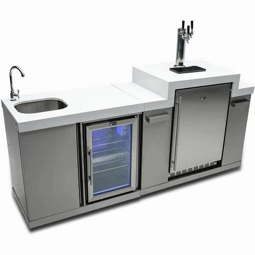 Mont Alpi Stainless Steel Beverage Center and Kegerator MA-BEVKEG
