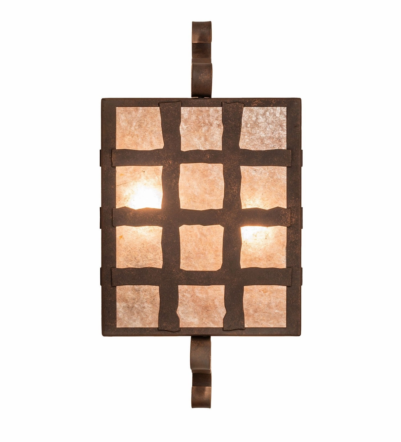Monte Cristo Two Light Wall Sconce Antique Rust