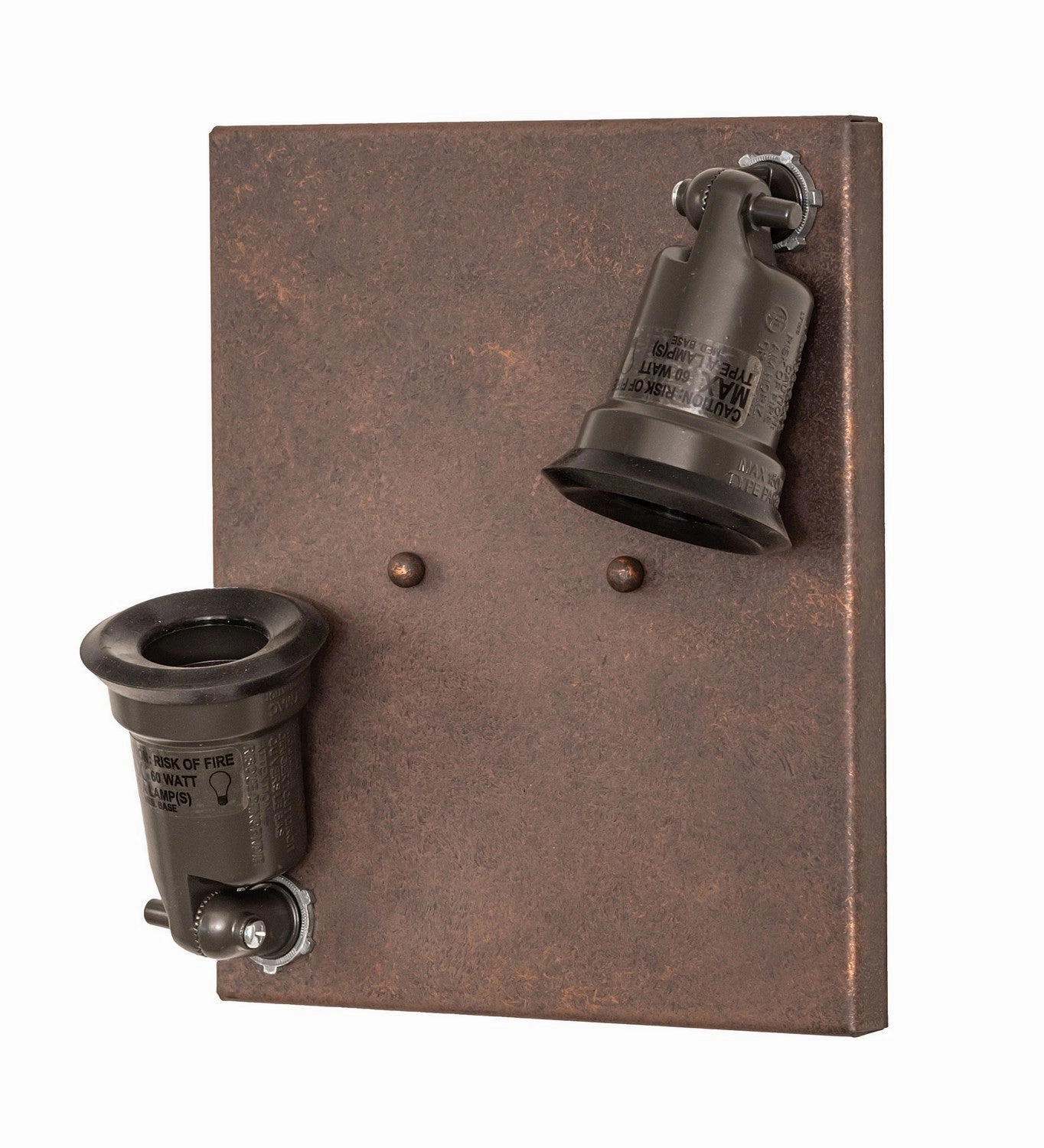 Monte Cristo Two Light Wall Sconce Antique Rust