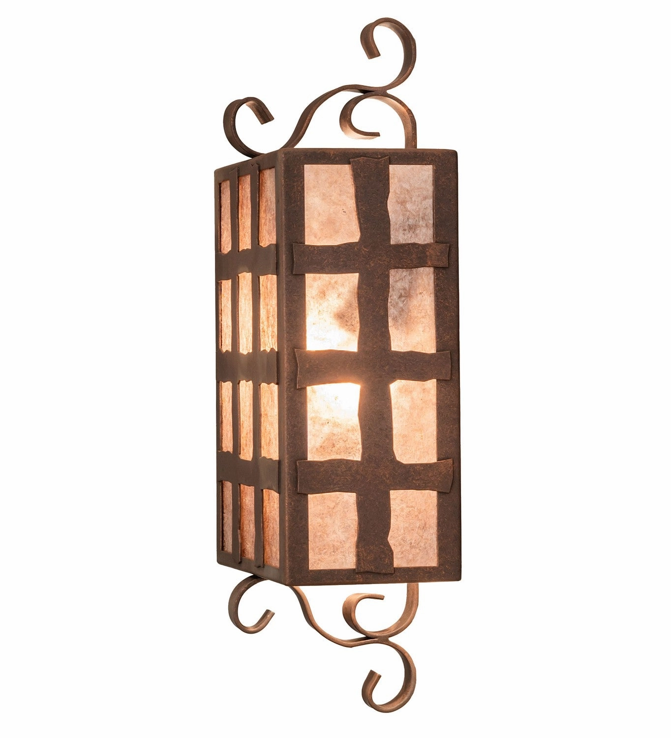 Monte Cristo Two Light Wall Sconce Antique Rust