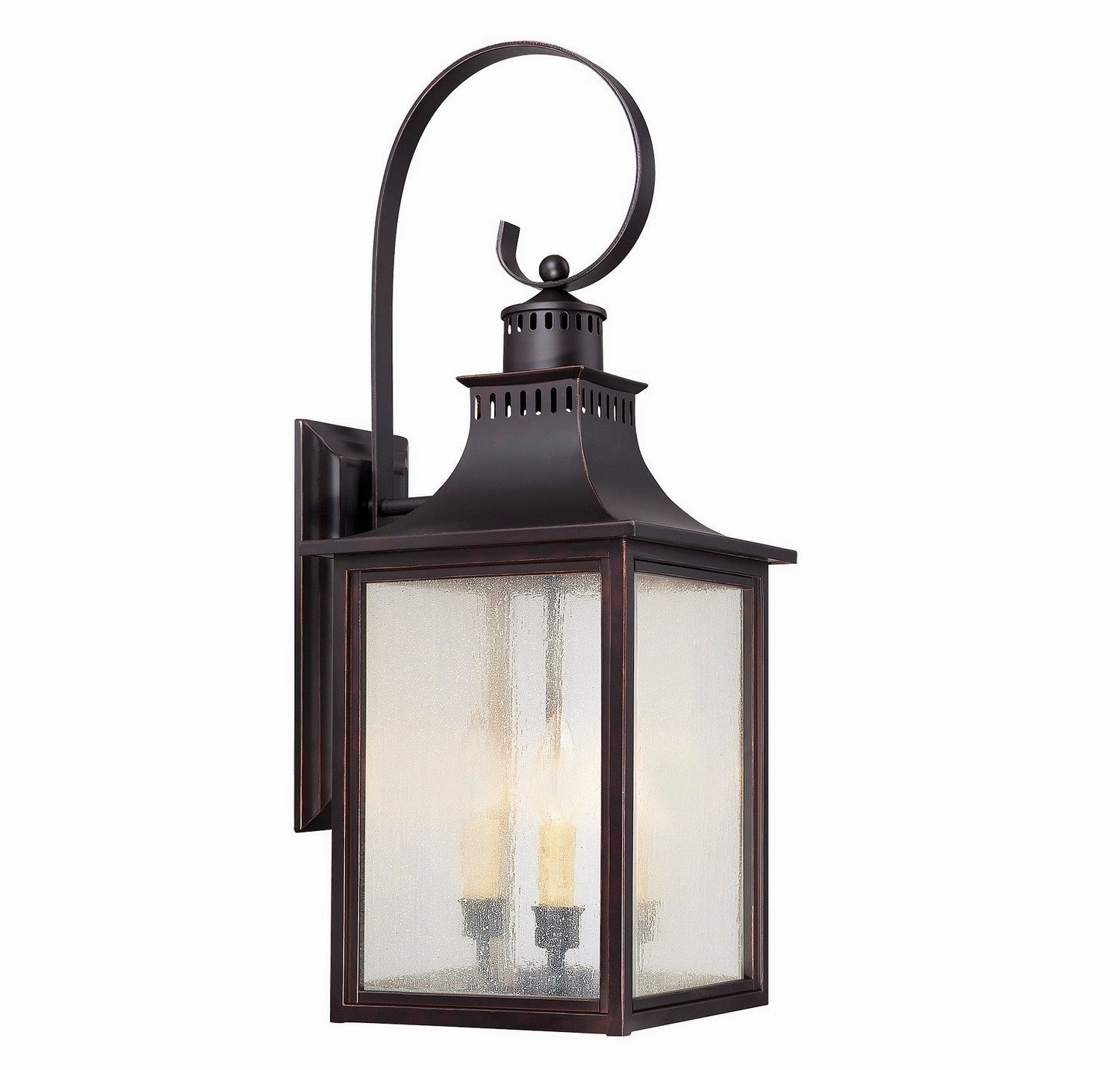Monte Grande Three Light Wall Lantern English Bronze