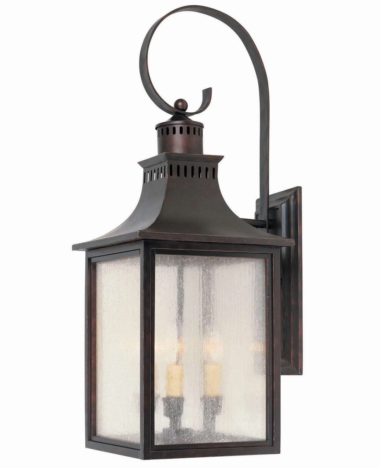 Monte Grande Three Light Wall Lantern English BronzeOutdoor wall sconces with motion sensor