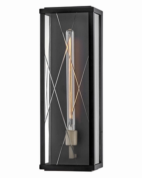 Monte LED Wall Mount BlackOutdoor wall sconces with motion sensor