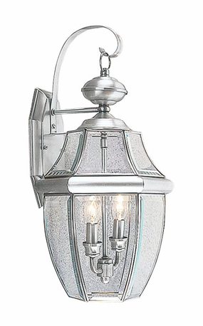 Monterey Two Light Outdoor Wall Lantern Brushed NickelOutdoor wall sconces with motion sensor