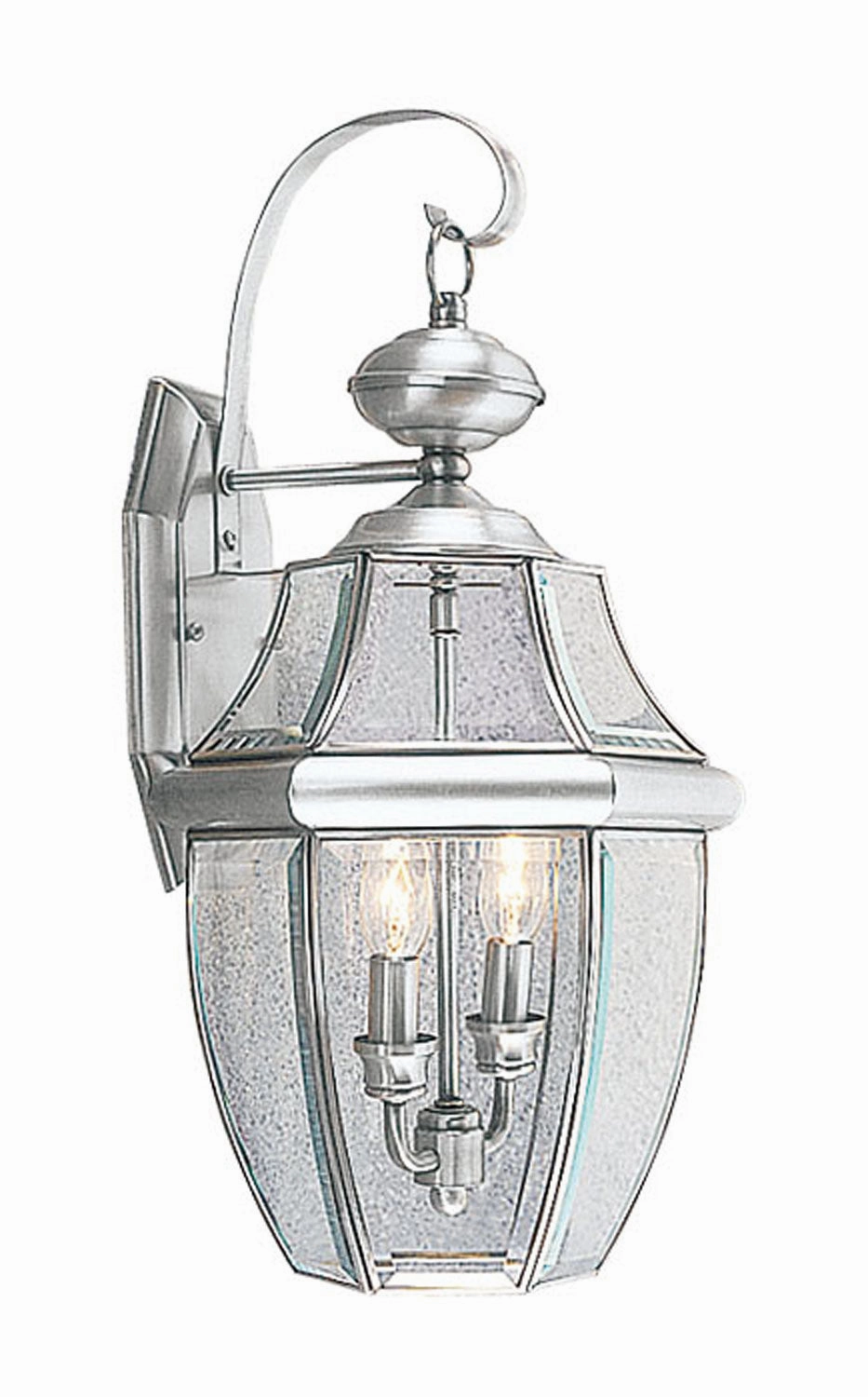 Monterey Two Light Outdoor Wall Lantern Brushed NickelOutdoor wall sconces with motion sensor