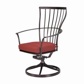 Monterra Dining Swivel Rocker Arm Chairrust-proof wrought iron garden set
