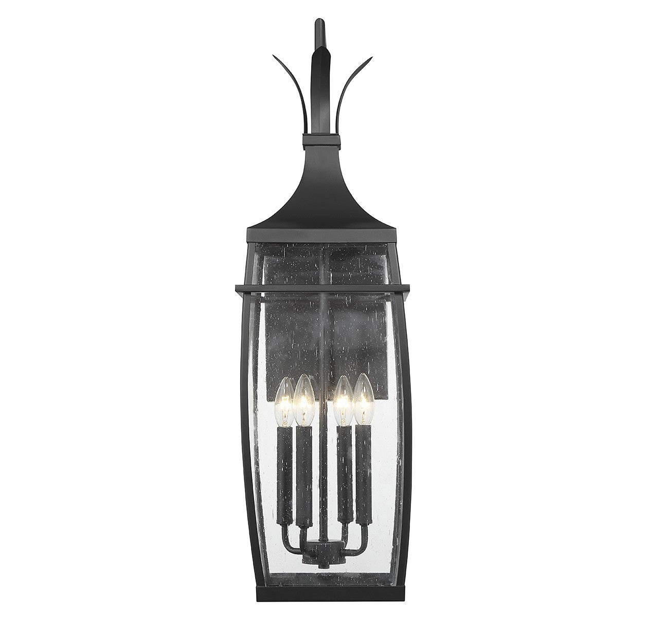 Montpelier Four Light Outdoor Wall Lantern Matte Black