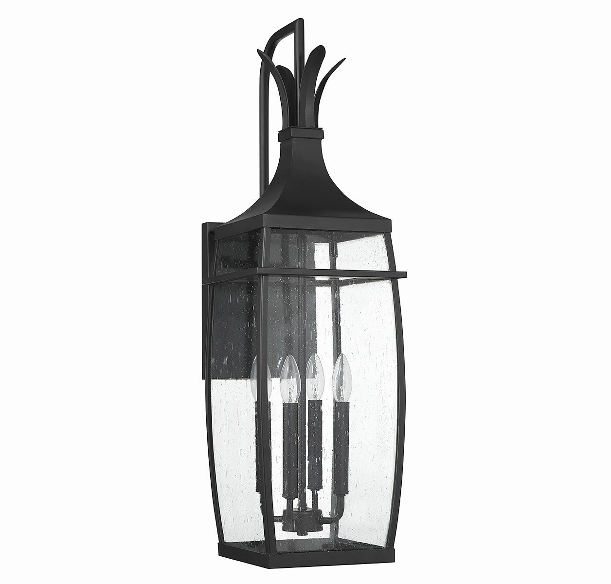 Montpelier Four Light Outdoor Wall Lantern Matte Black