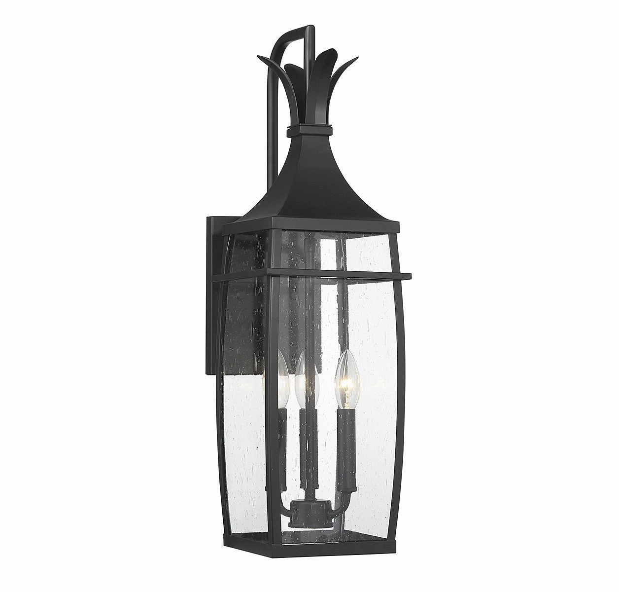 Montpelier Three Light Outdoor Wall Lantern Matte BlackOutdoor wall sconces with motion sensor