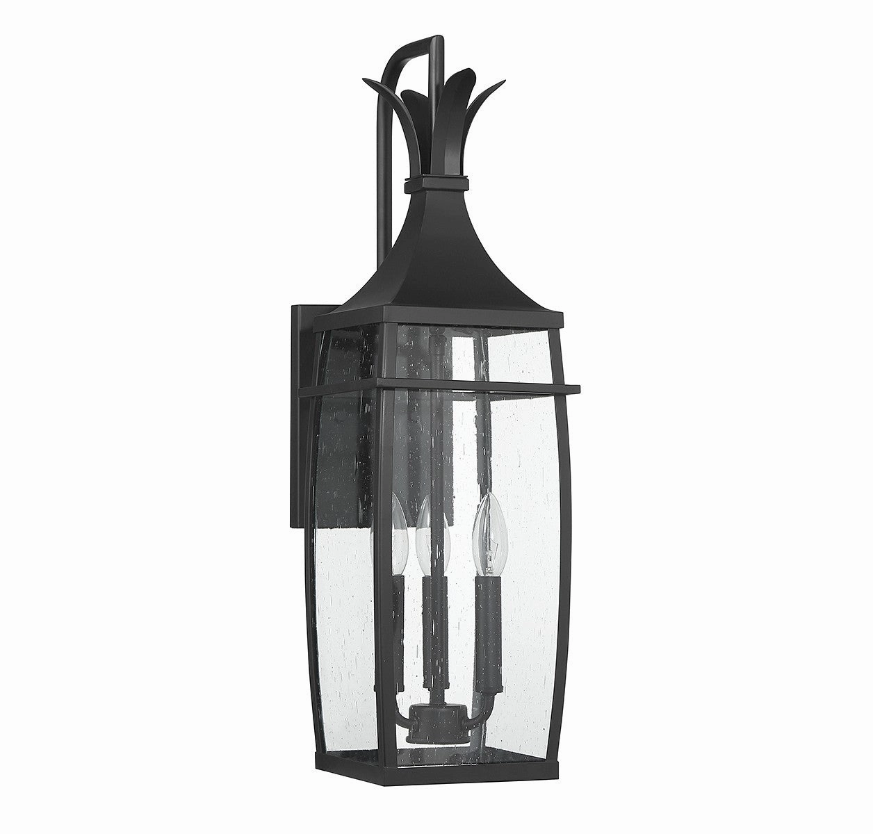 Montpelier Three Light Outdoor Wall Lantern Matte Black