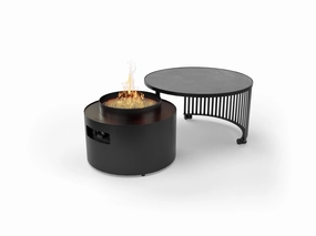 Moonoutdoor fire table set with chairs