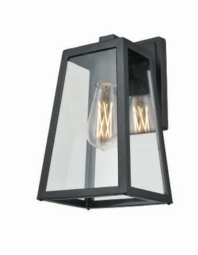Moraine One Light Wall Sconce BlackOutdoor wall sconces with motion sensor