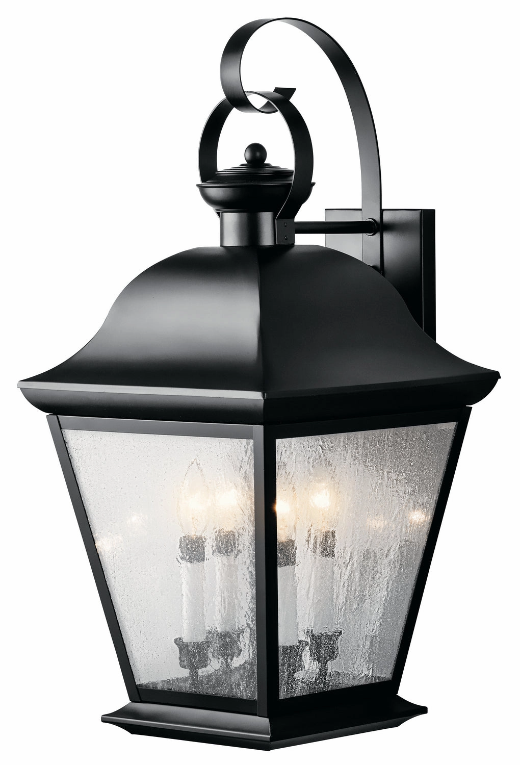 Mount Vernon Four Light Outdoor Wall Mount BlackOutdoor wall sconces with motion sensor