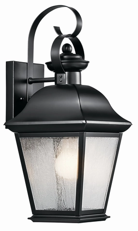 Mount Vernon One Light Outdoor Wall Mount BlackOutdoor wall sconces with motion sensor