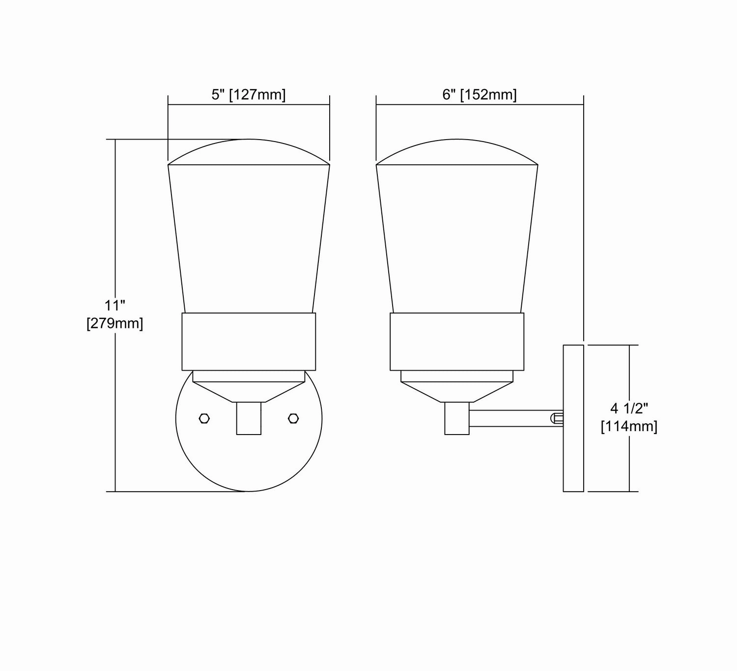 Mullen Gate One Light Outdoor Wall Sconce Oil Rubbed Bronze