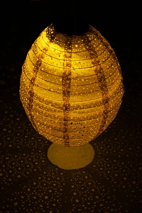 Mustard Yellow Hanging Outdoor Solar Lanternoutdoor garden decorative ornaments